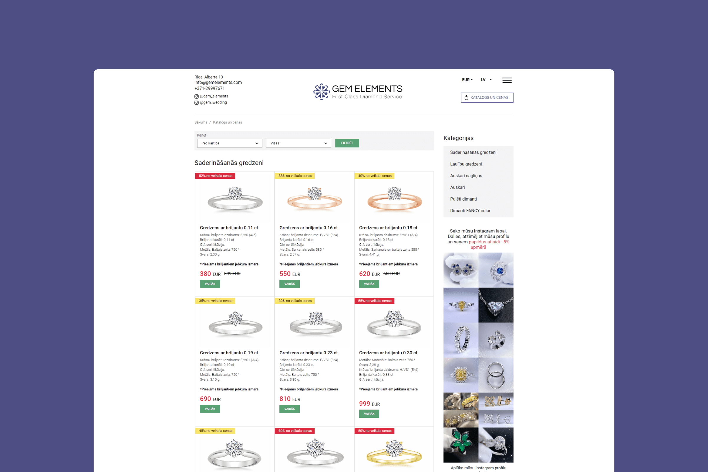 GEM ELEMENTS - homepage and identity